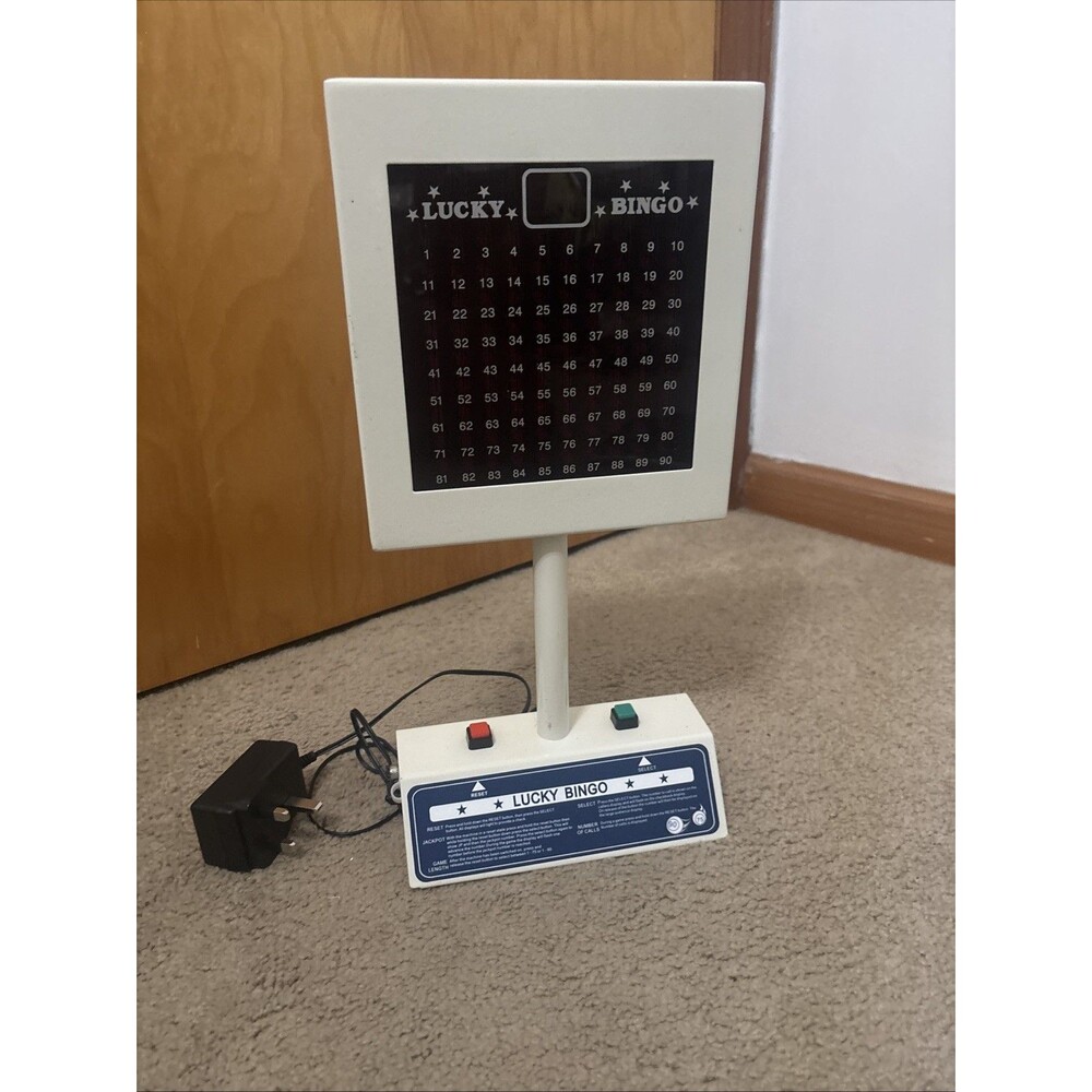 Bingo Machine Lucky Bingo Electronic 1-90 & 1-75 Free 15ml Dabbers or Tickets